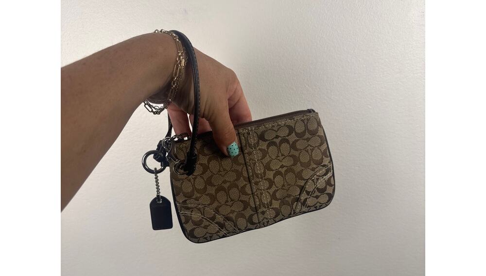 COACH Signature Jacquard Y2K Classic Wristlet OS
